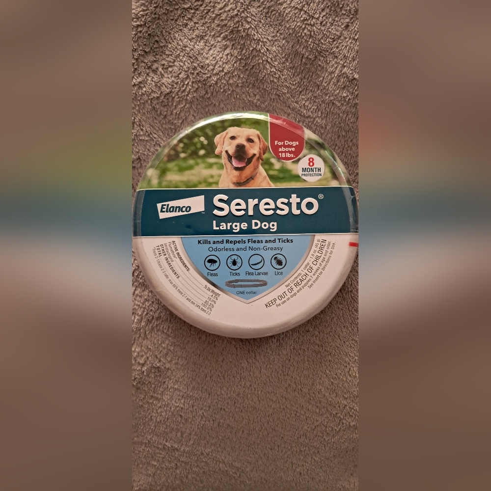 Seresto Flea & Tick Collar For Dogs Over 18 lbs.8 Month Protection